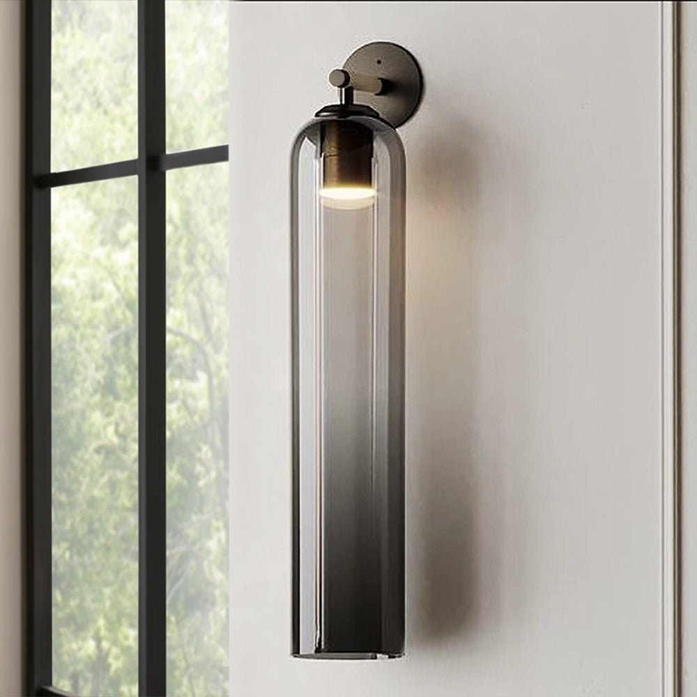 Glass Wall Lamp with Cylinder Shape – Elegant Indoor Wall Lighting | Sansoti