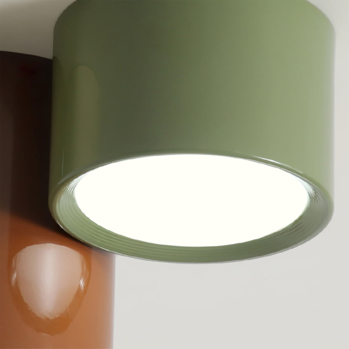 Ceiling Light Colored Metal Cylindrical Design Warm Light Bedroom Hallway Children's Room Living Room Ambient Lighting | Sansoti