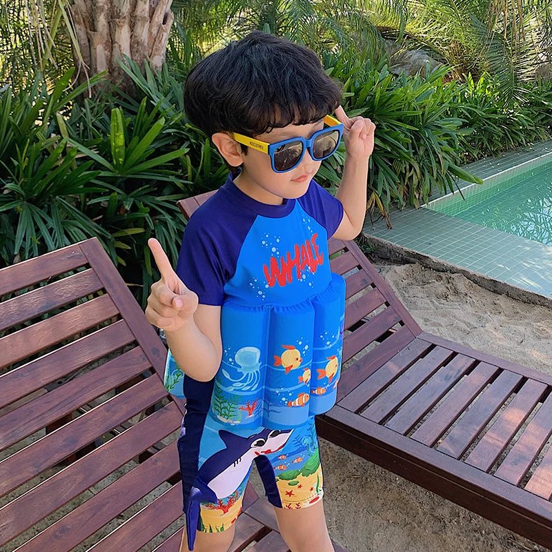 Floatable Life Jacket for Children Adjustable Safety Vest Toddlers Water Fun Swimming Aid Swim Support | Sansoti