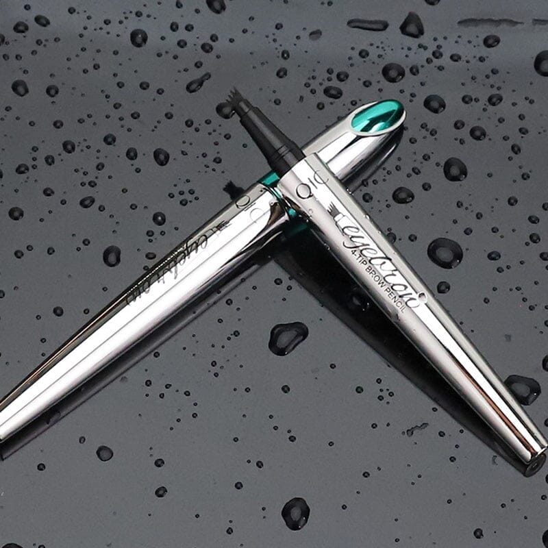 Eyebrow Pencil with 4 Tips Waterproof Microblading Styling Pen for Natural Hair Look Durable up to 36 Hours Long-Lasting | Sansoti