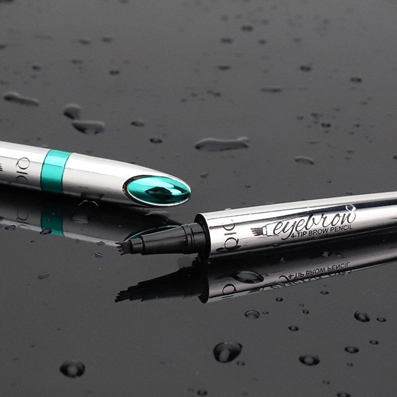 Eyebrow Pencil with 4 Tips Waterproof Microblading Styling Pen for Natural Hair Look Durable up to 36 Hours Long-Lasting | Sansoti