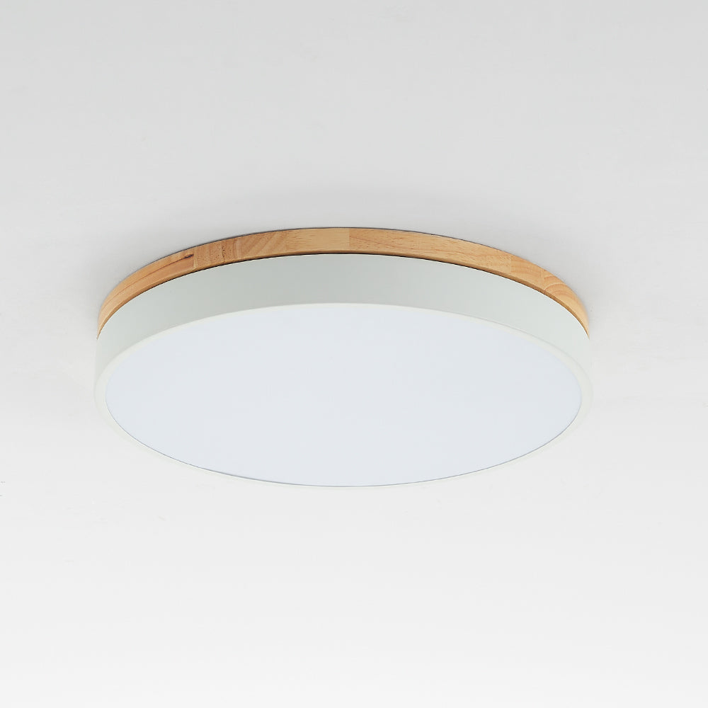 Ronde LED Plafondlamp Dimbaar met 3 Lichtinstellingen Modern Design voor Woonkamer Slaapkamer Keuken Hal | Sansoti