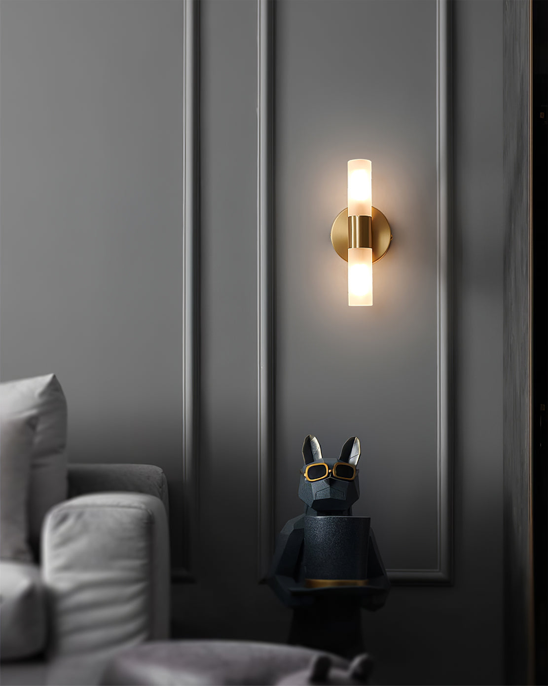 Wandleuchte mit G9-Fassung und Acrylschirm – moderne Innenbeleuchtung im Design A, B oder C | Sansoti