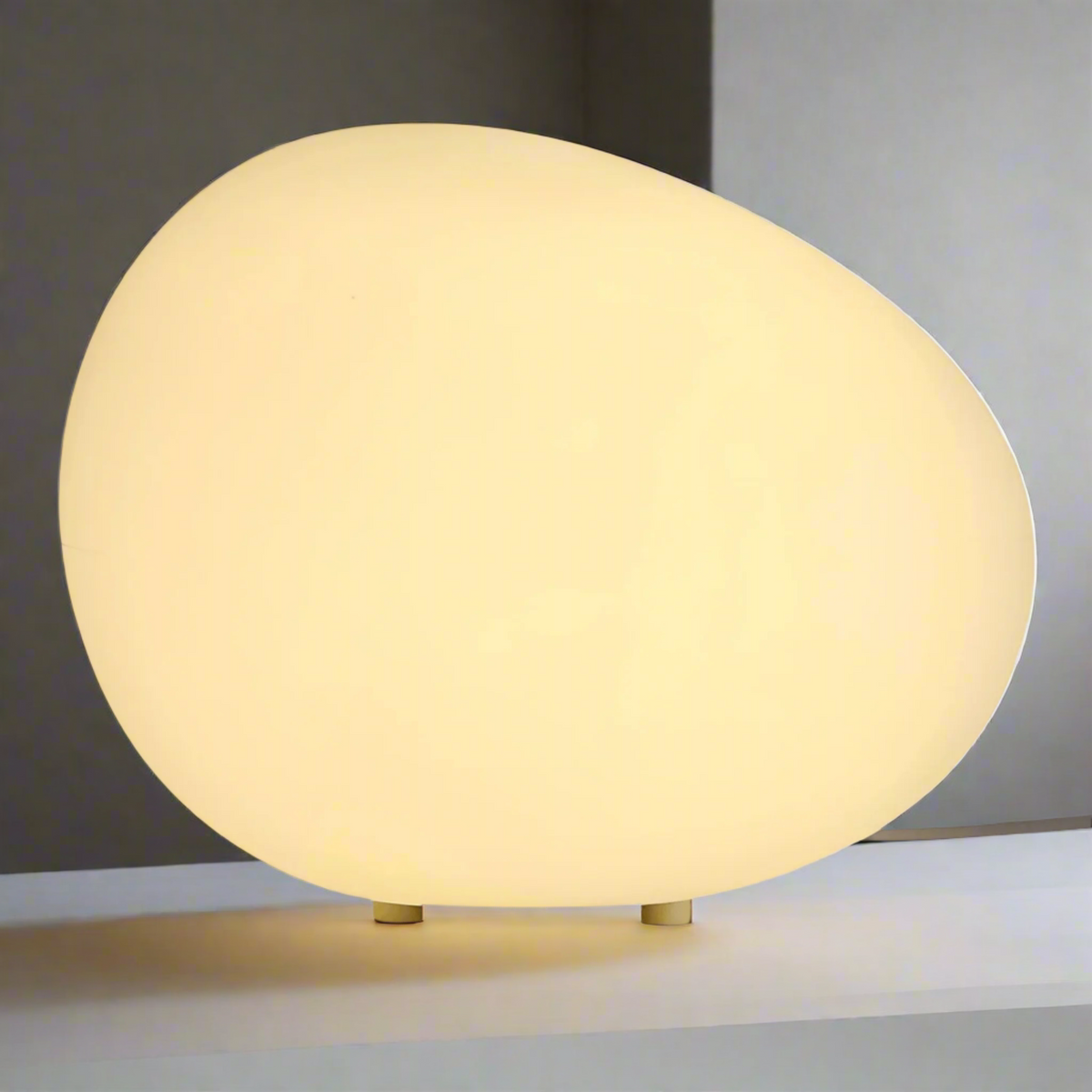 LED Kiezelsteen Nachtlamp voor Nachtkastje – Warm Licht Sfeerlamp Slaapkamer Scandinavisch Design Sfeerverlichting | Sansoti