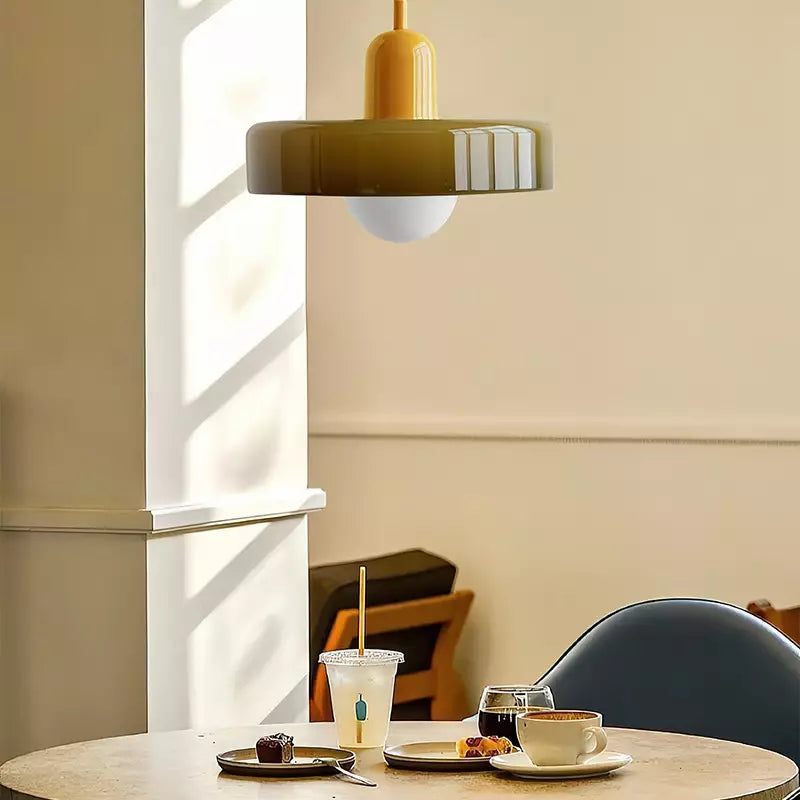 Adjustable Glass Pendant Lamp with Bauhaus Design – Dining Room and Living Room Lighting | Sansoti