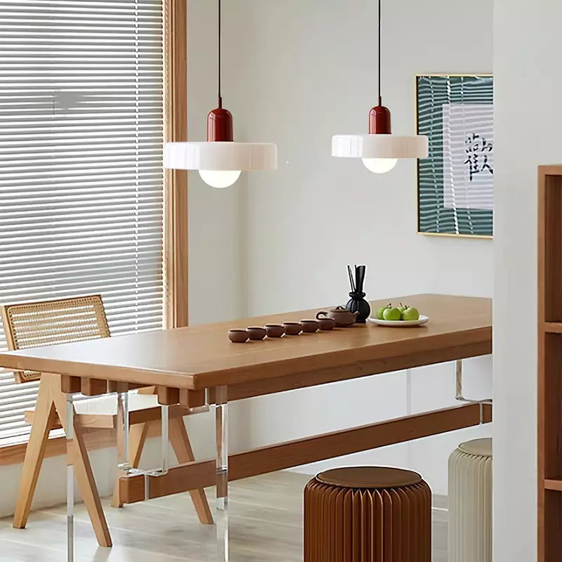 Adjustable Glass Pendant Lamp with Bauhaus Design – Dining Room and Living Room Lighting | Sansoti