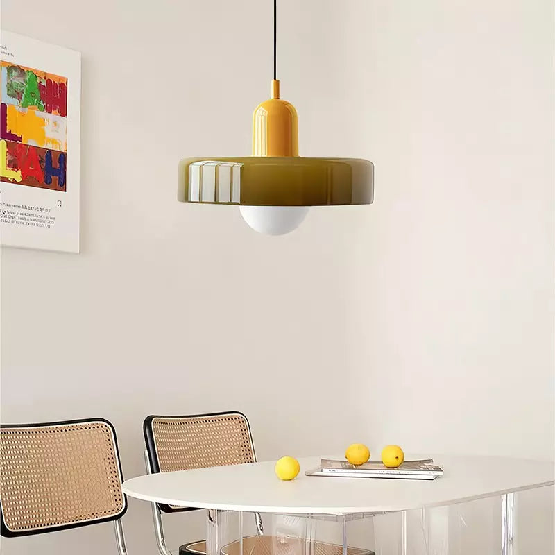 Adjustable Glass Pendant Lamp with Bauhaus Design – Dining Room and Living Room Lighting | Sansoti