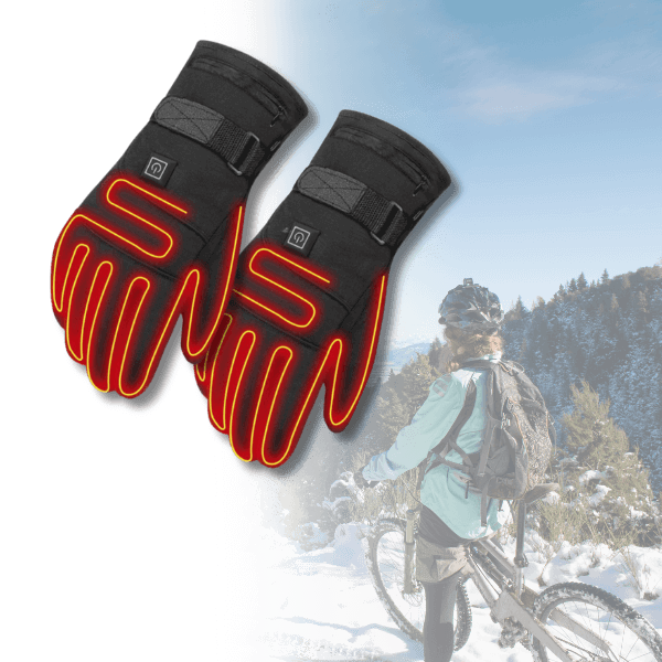 Verwarmde Handschoenen met Touchscreen Waterdicht Fleece Winterhandschoenen voor Outdoor Skiën Wandelen | Sansoti