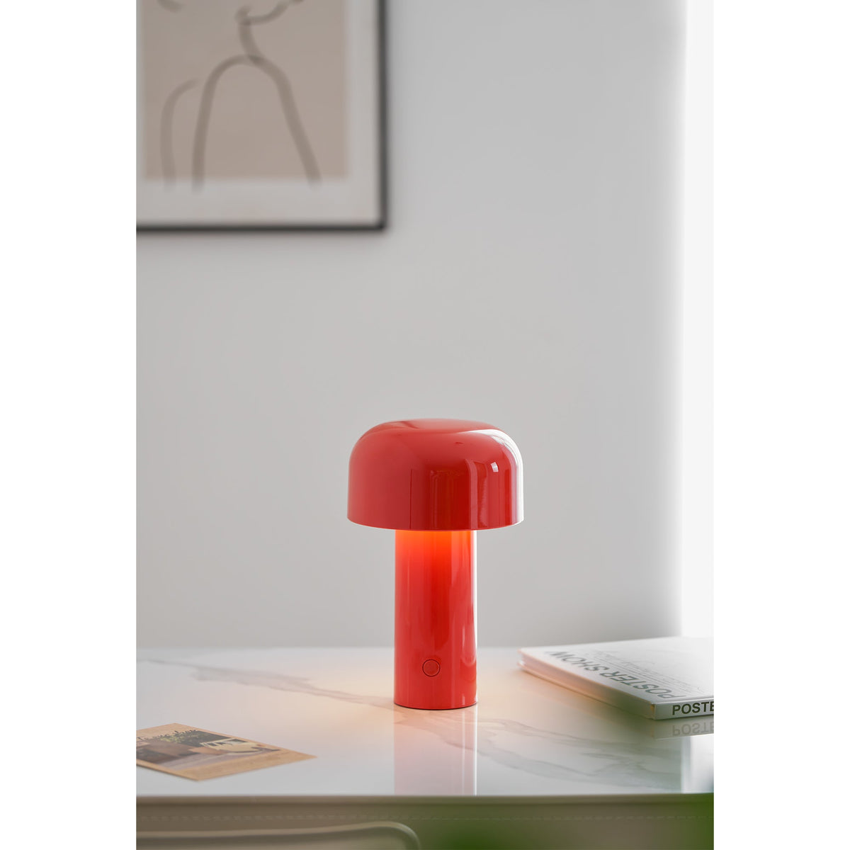 Wireless Rechargeable LED Table Lamp with Integrated LED & Touch Dim Function | Sansoti