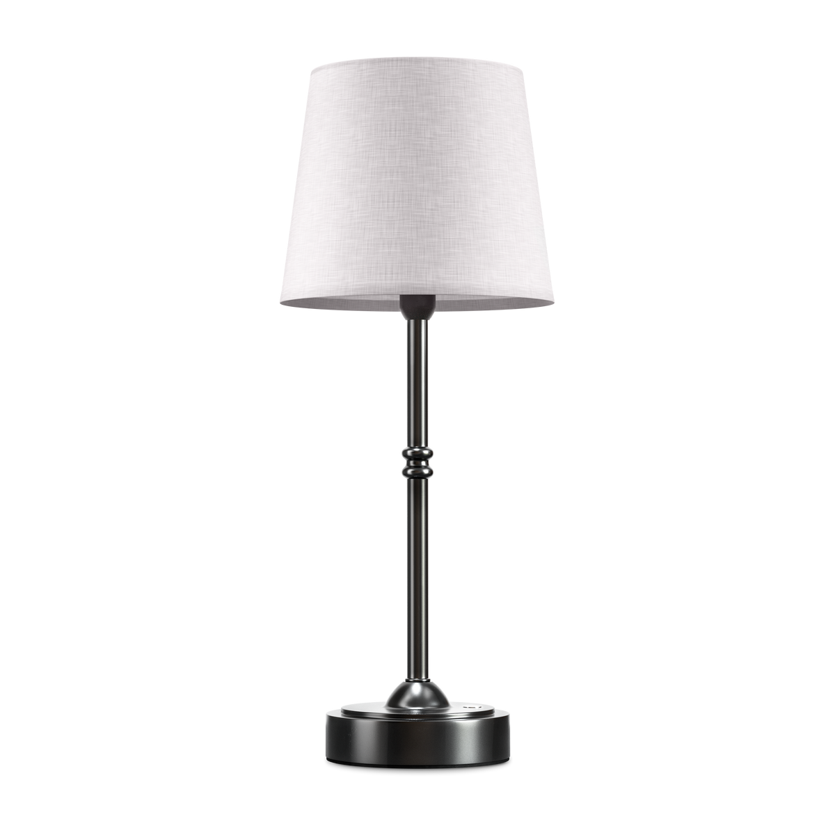 Table Lamp Rechargeable Wireless Gold White Shade 40cm USB-C Touch Dimmable Bedroom Living Room | Sansoti