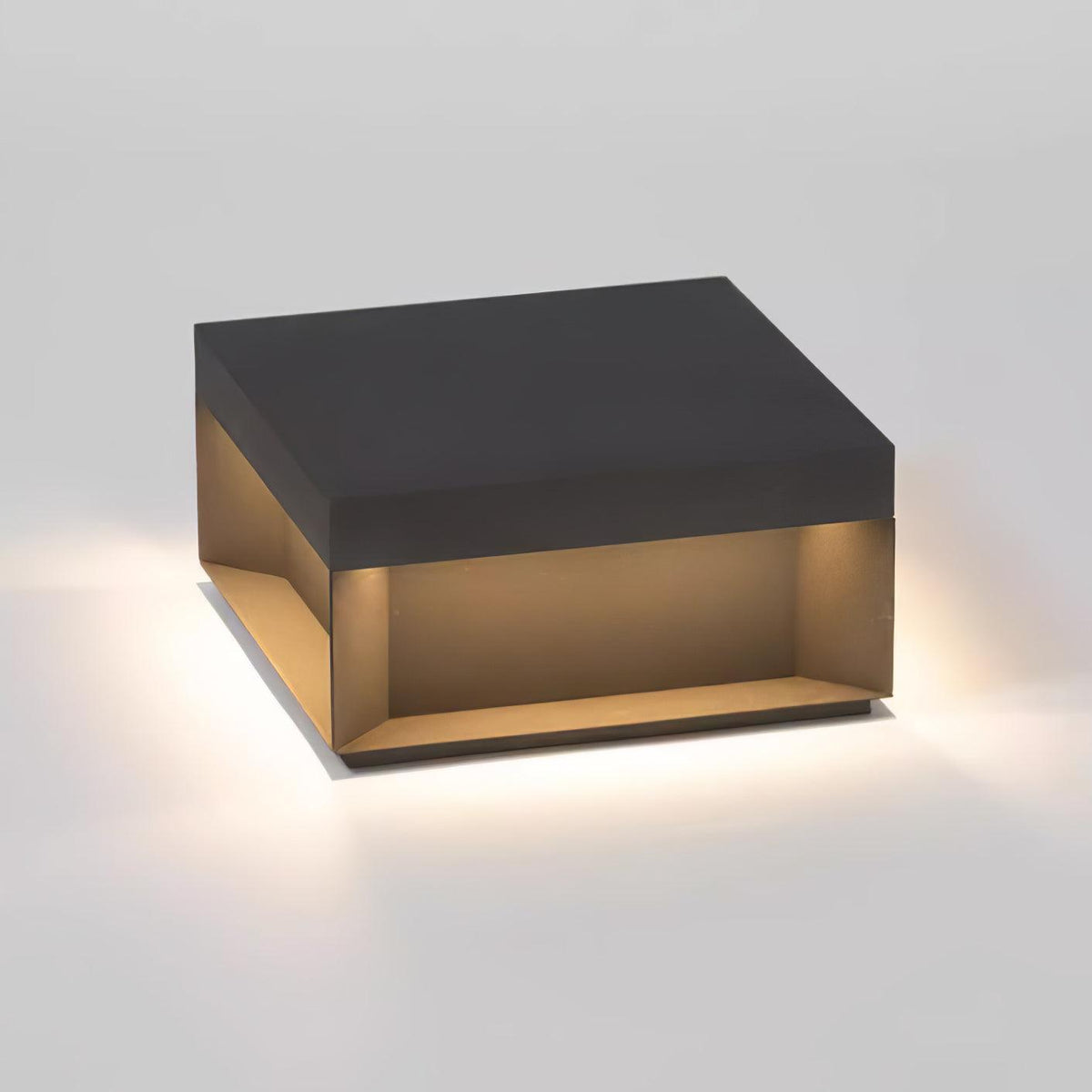 Éclairage solaire sur poteau de jardin moderne IP65 aluminium noir éclairage de chemin étanche pour jardin, allée, terrasse | Sansoti