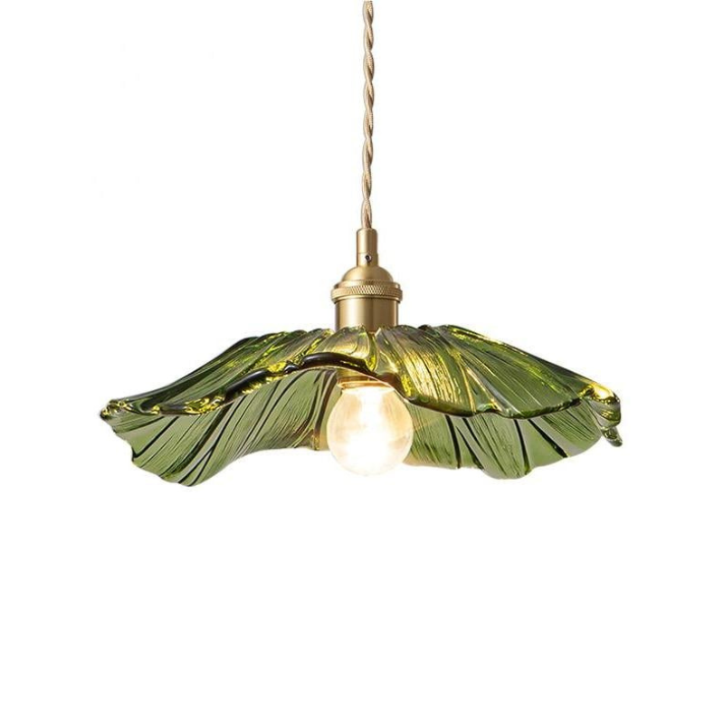 Hängelampe Blumen-Design mit Glasschirm für Esszimmer und Schlafzimmer | Sansoti