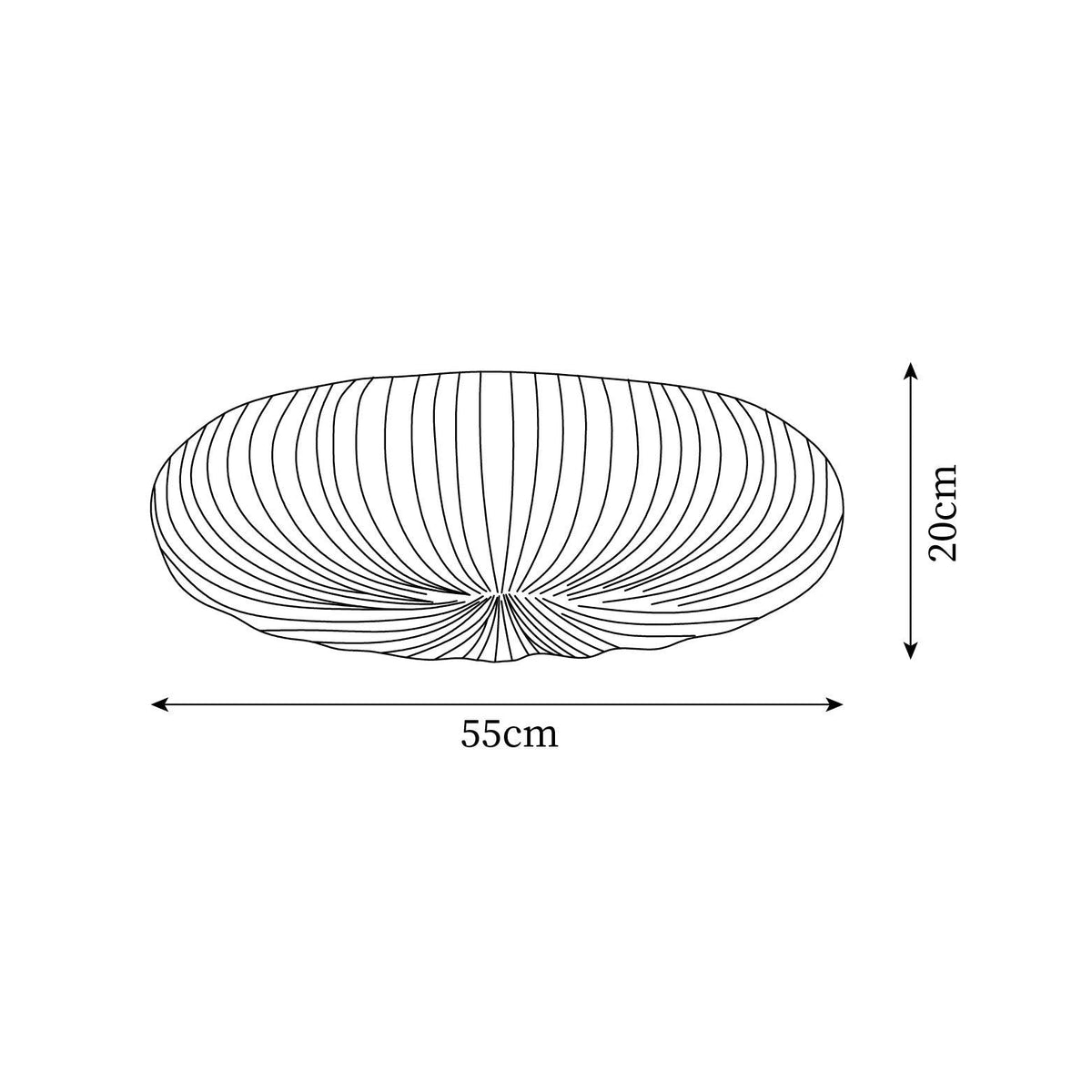 Plafonnier Robby – Éclairage design doux avec LED dimmable | Sansoti