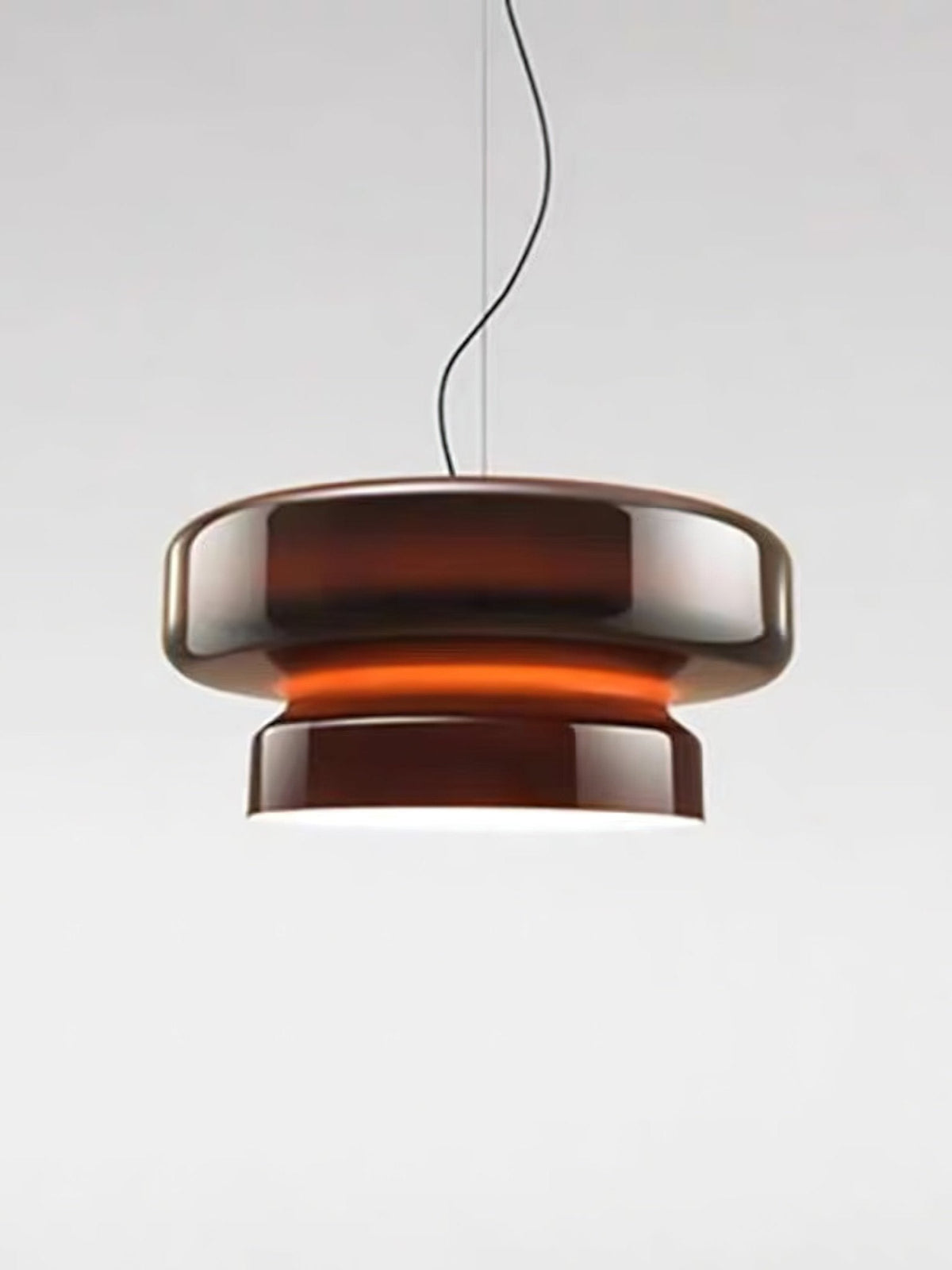Hanglamp Glas Metaal LED Retro Bruin Eettafel Woonkamer Verstelbaar Snoer Design Verlichting Modern Interieur | Sansoti