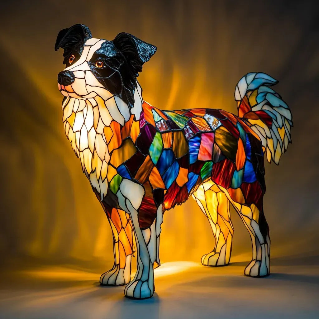 Ensemble de lampes LED en forme de chiens – Lampes pour plusieurs races, fabriquées à la main, lumière chaude décorative, alimentation USB ou par piles, salon | Sansoti