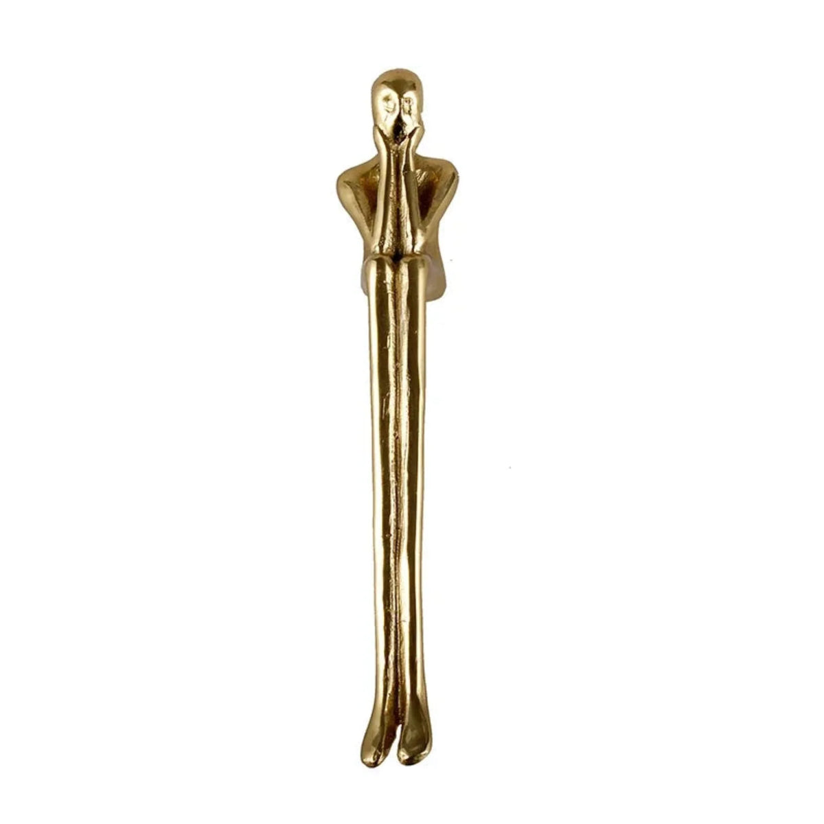 Sculpture Furniture Handle Brass Humanoid Figure Gold Silver Cabinet Handle Door Hardware Nordic Design Cabinet Kitchen | Sansoti