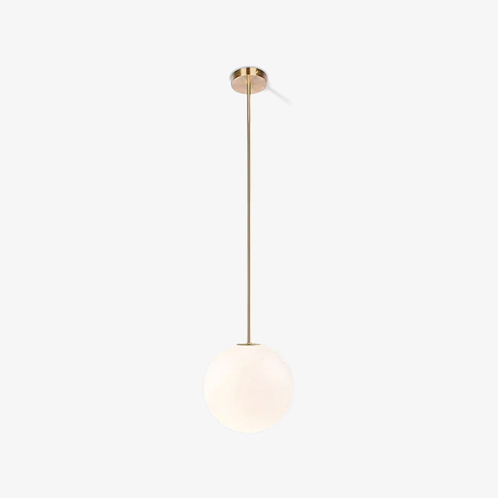 Hanglamp Messing Melkglas Plafond Minimalistisch Modern Scandinavisch Hal Eettafel Nachtkastje | Sansoti