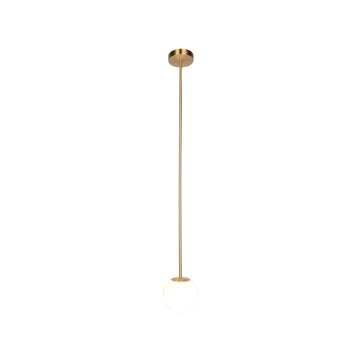Hanglamp Messing Melkglas Plafond Minimalistisch Modern Scandinavisch Hal Eettafel Nachtkastje | Sansoti
