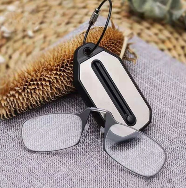 Reading Glasses Keychain Compact Flexible Slim Design Including Case | Sansoti