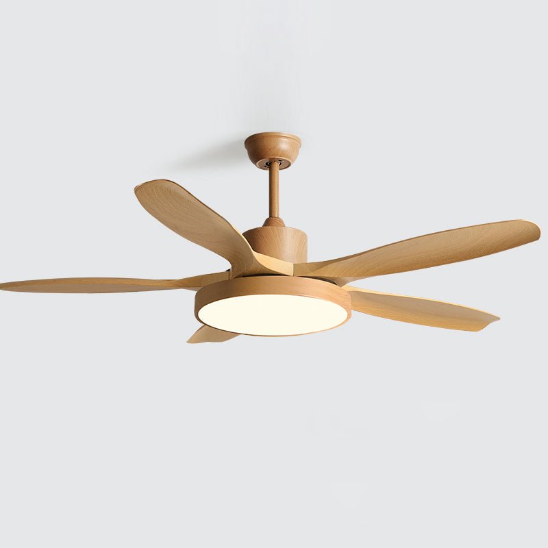Design Ceiling Fan with Integrated Lighting StillWind – 132 cm Blade Span – Wood-Look ABS Blades – LED – Remote Control – 6 Speeds | Sansoti