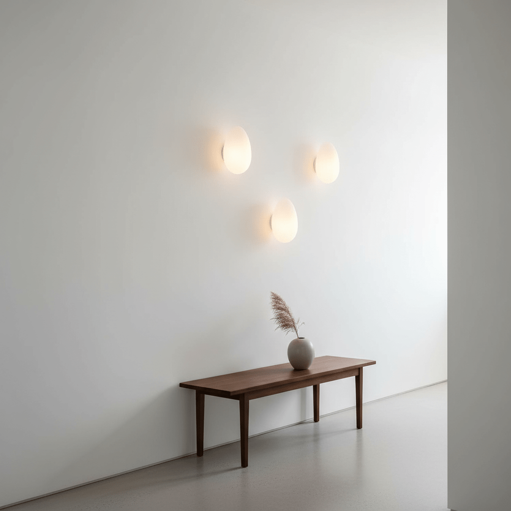 Glass Wall Light with Hand-Blown Bubble Glass – Sculptural Lighting, Scandinavian Design – Available in 4 Unique Models & 4 Colors | Sansoti