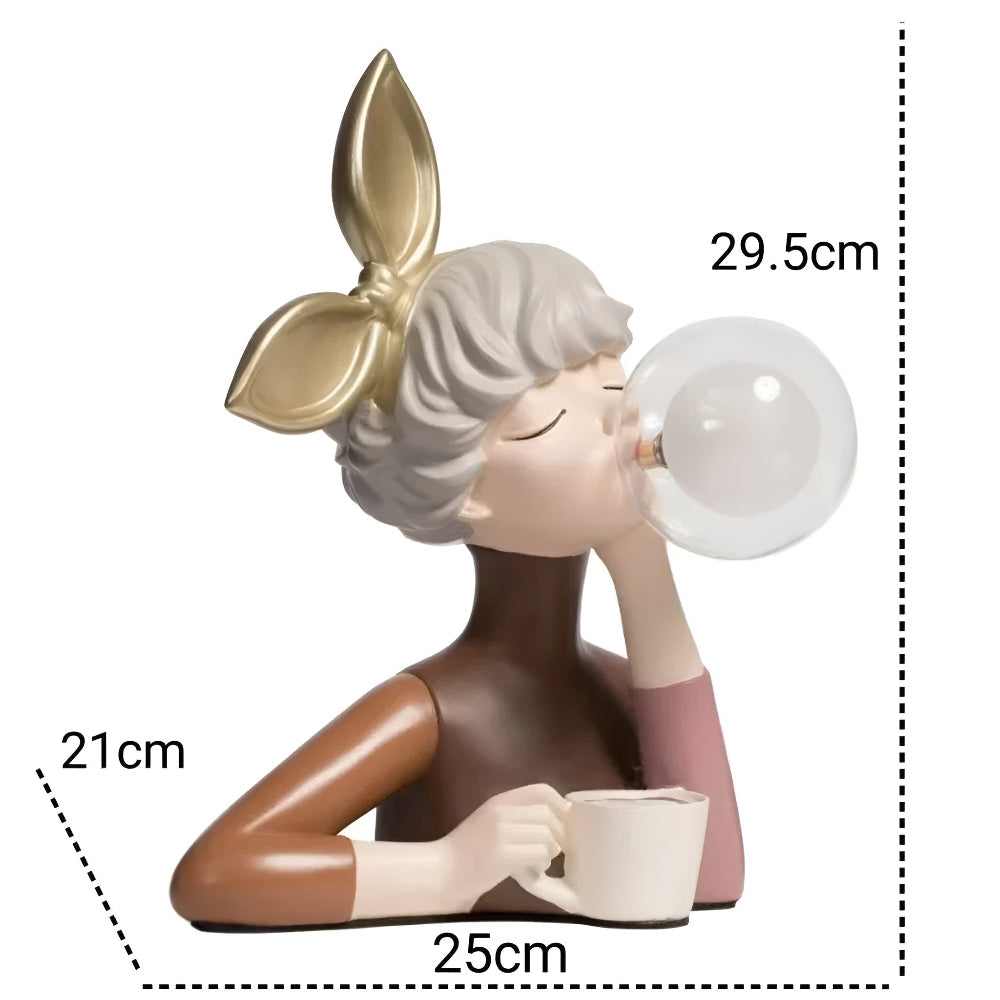 Tischlampe Mädchen Bubble LED Design 25-36cm USB Stimmungslicht | Sansoti