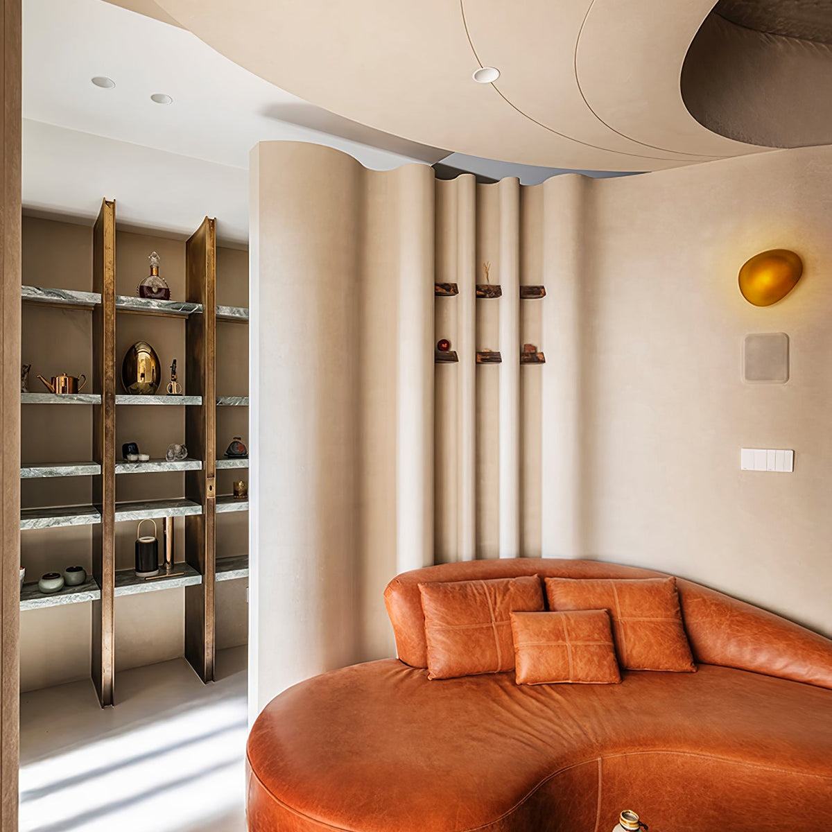 Glass Wall Light with Hand-Blown Bubble Glass – Sculptural Lighting, Scandinavian Design – Available in 4 Unique Models & 4 Colors | Sansoti