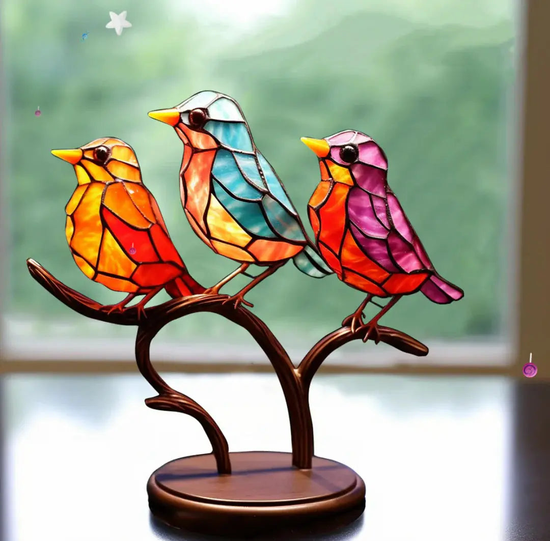 Bird Window Decoration – Light-Catching Ornament for a Calm Atmosphere | Sansoti