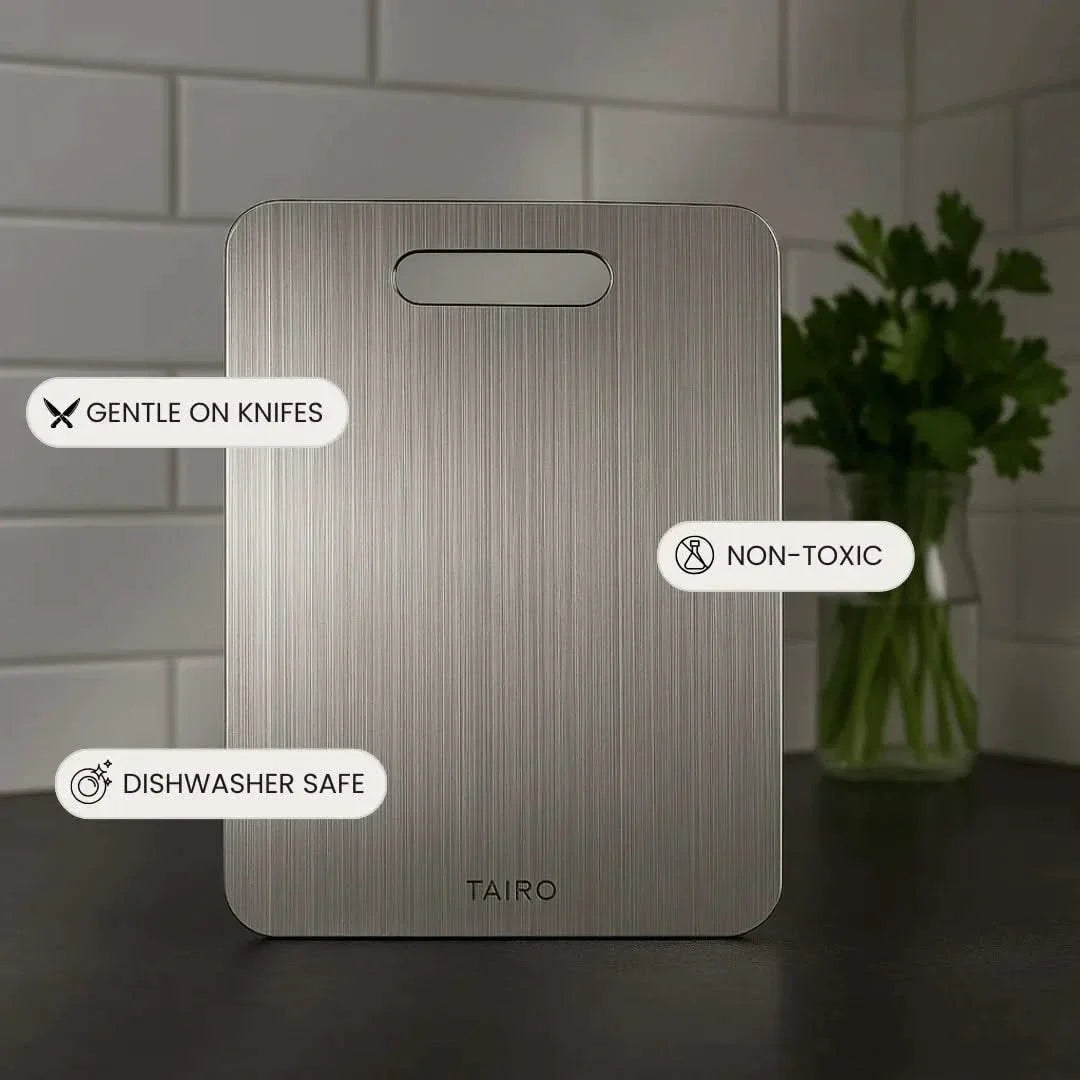 Titanium Cutting Board Antibacterial Kitchen Surface Dishwasher-Safe Non-Slip Durable Hygienic Kitchen Accessory | Sansoti