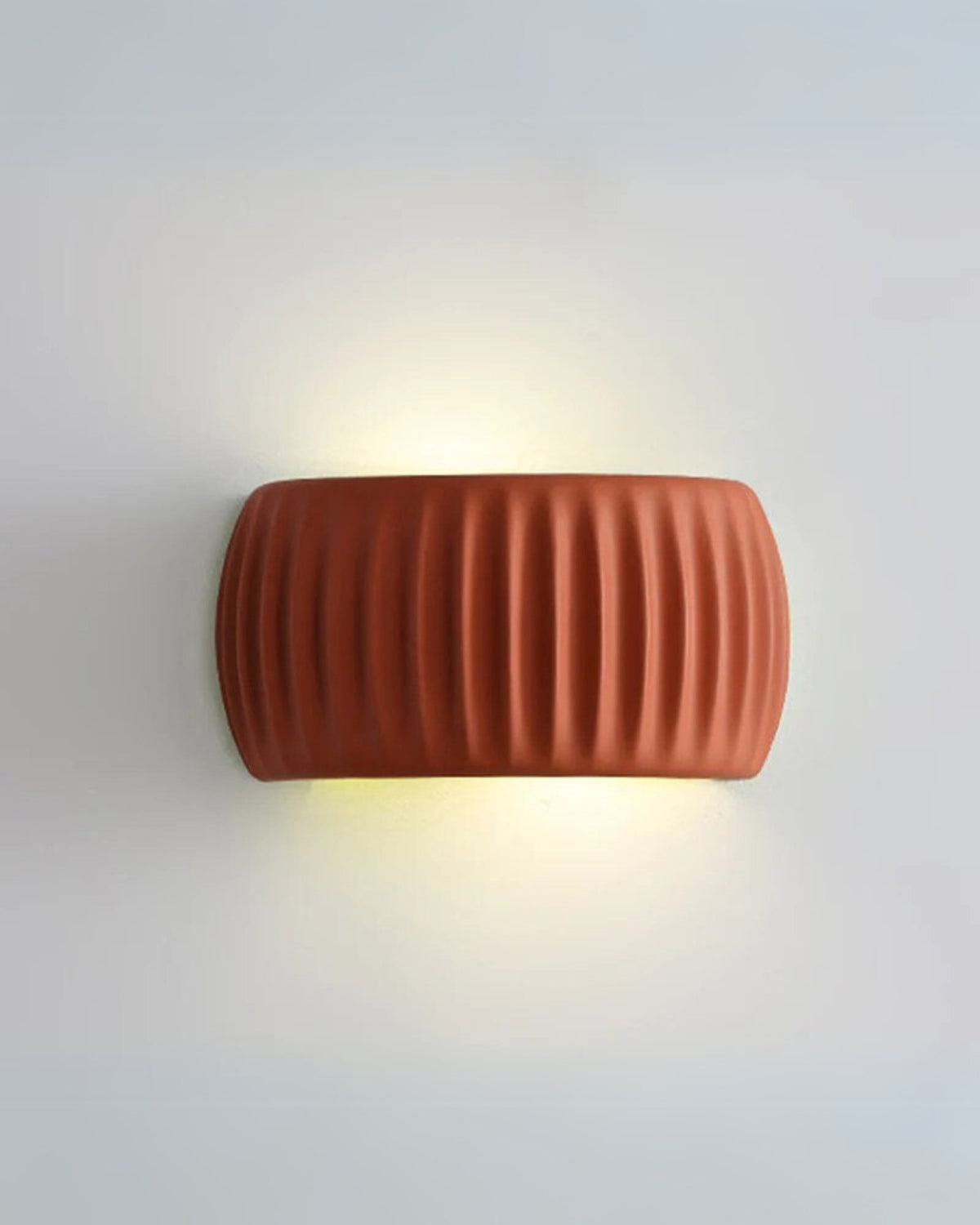 Wall Lamp with Wavy Texture in Natural Earth Tones for Atmospheric Lighting | Modern Wall Lighting Artisan Design Warm Light Up and Down | Sansoti