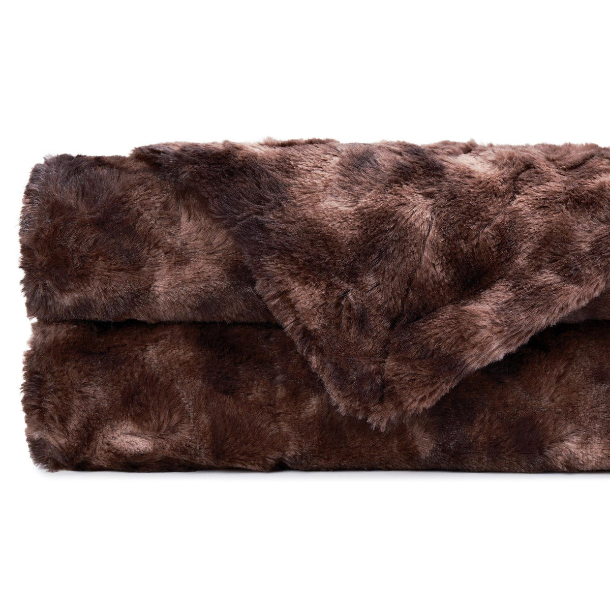 Dubbelzijdige Plaid met Wolvenmotief Nepbont Luxe Fleece Woonkamer Slaapkamer Groot Formaat Decoratief | Sansoti