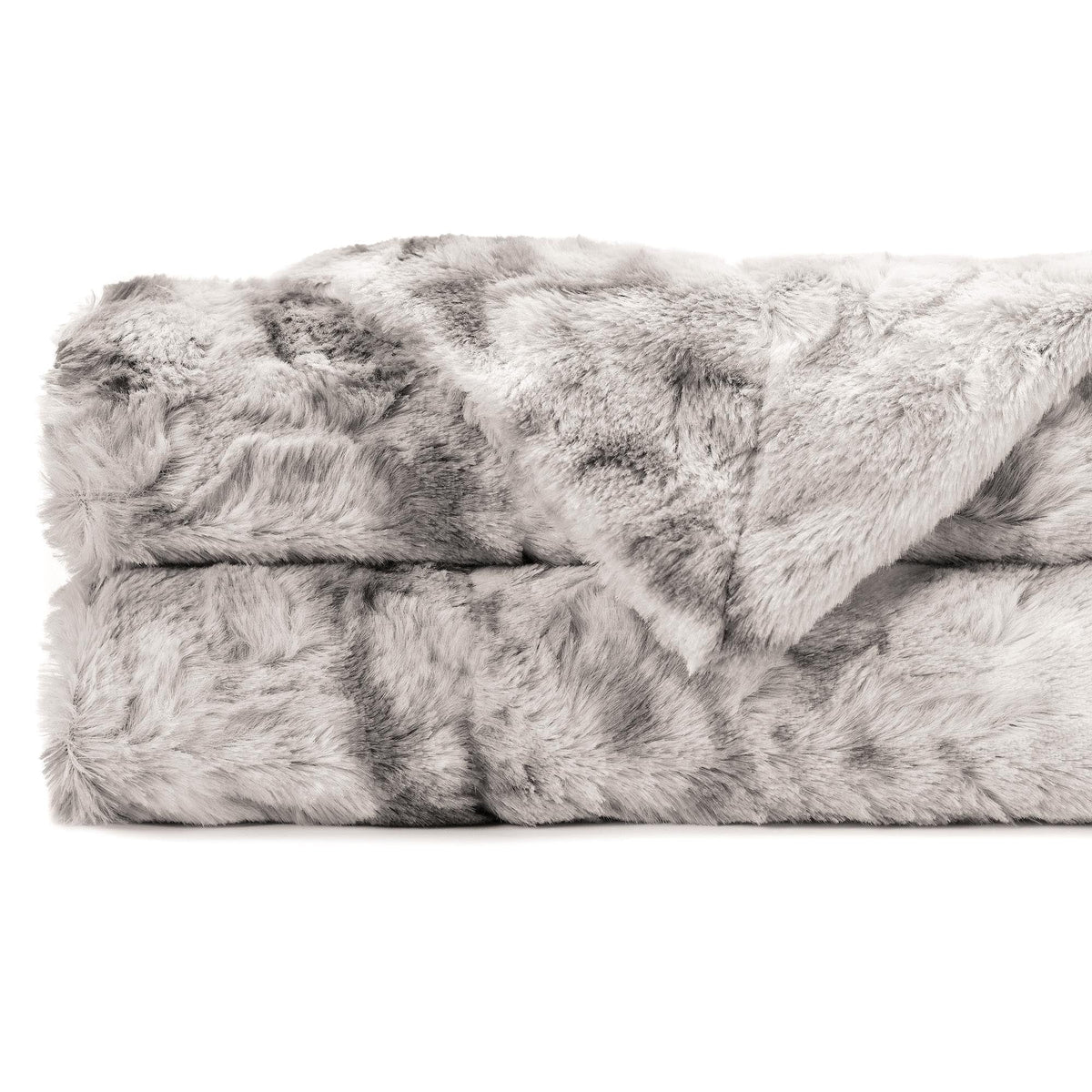 Dubbelzijdige Plaid met Wolvenmotief Nepbont Luxe Fleece Woonkamer Slaapkamer Groot Formaat Decoratief | Sansoti