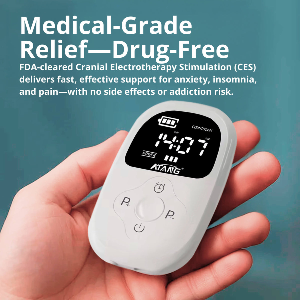 Relaxation device with electrical microstimulation, rechargeable, for optimizing sleep and reducing stress at home | Sansoti