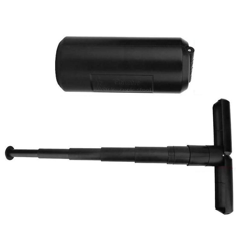 Telescopic Camping Chair Adjustable Black Foldable for Outdoor Hiking Festivals Fishing Concert Queues Compact Portable Seating Solution | Sansoti