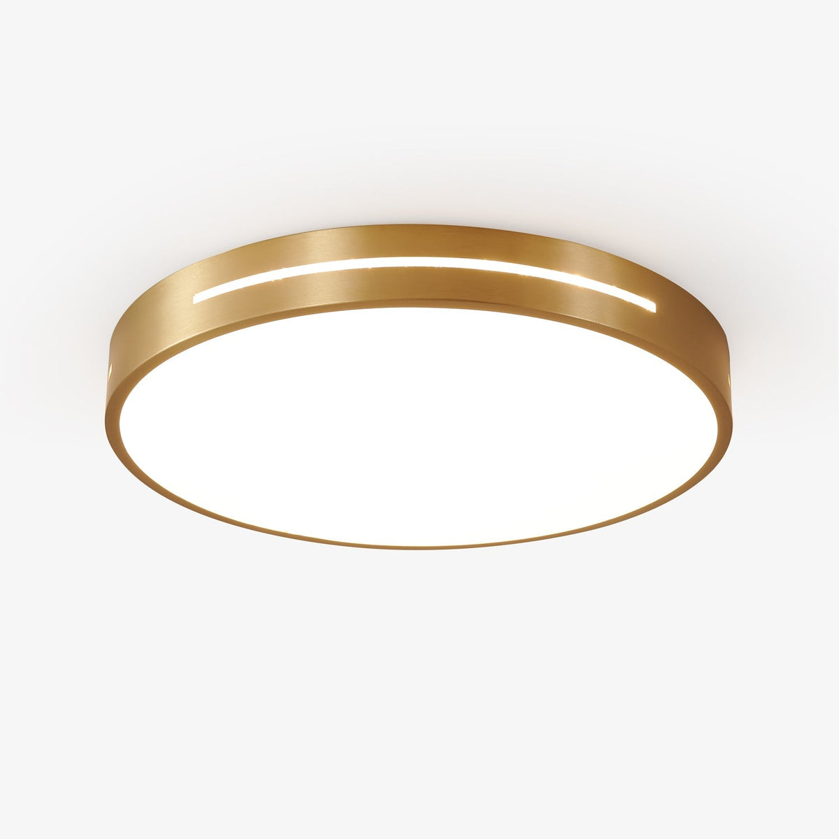 Minimalistische Plafondlamp Messing LED Rond Vierkant Strak Design Moderne Plafondverlichting Woonkamer | Sansoti