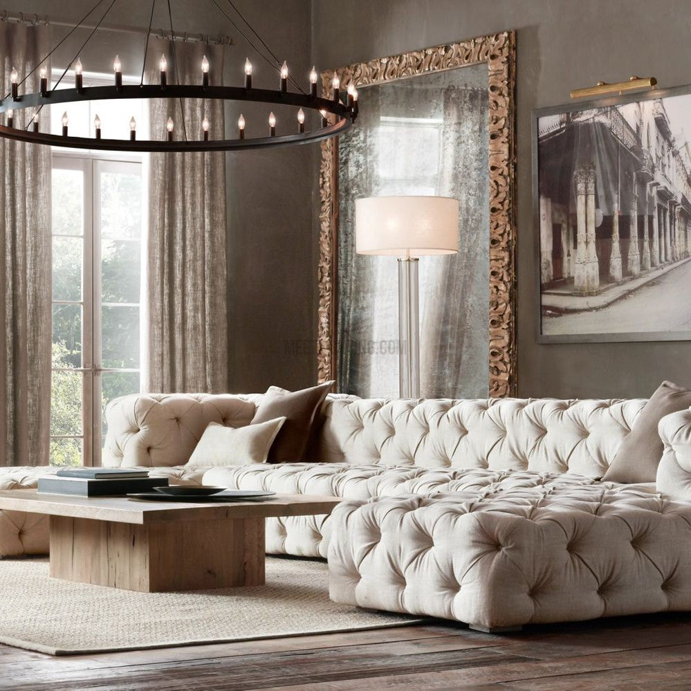 Round Chandelier with Vintage Filament Bulbs Handmade Iron Black Gold 26-73cm Dining Room Living Room | Sansoti