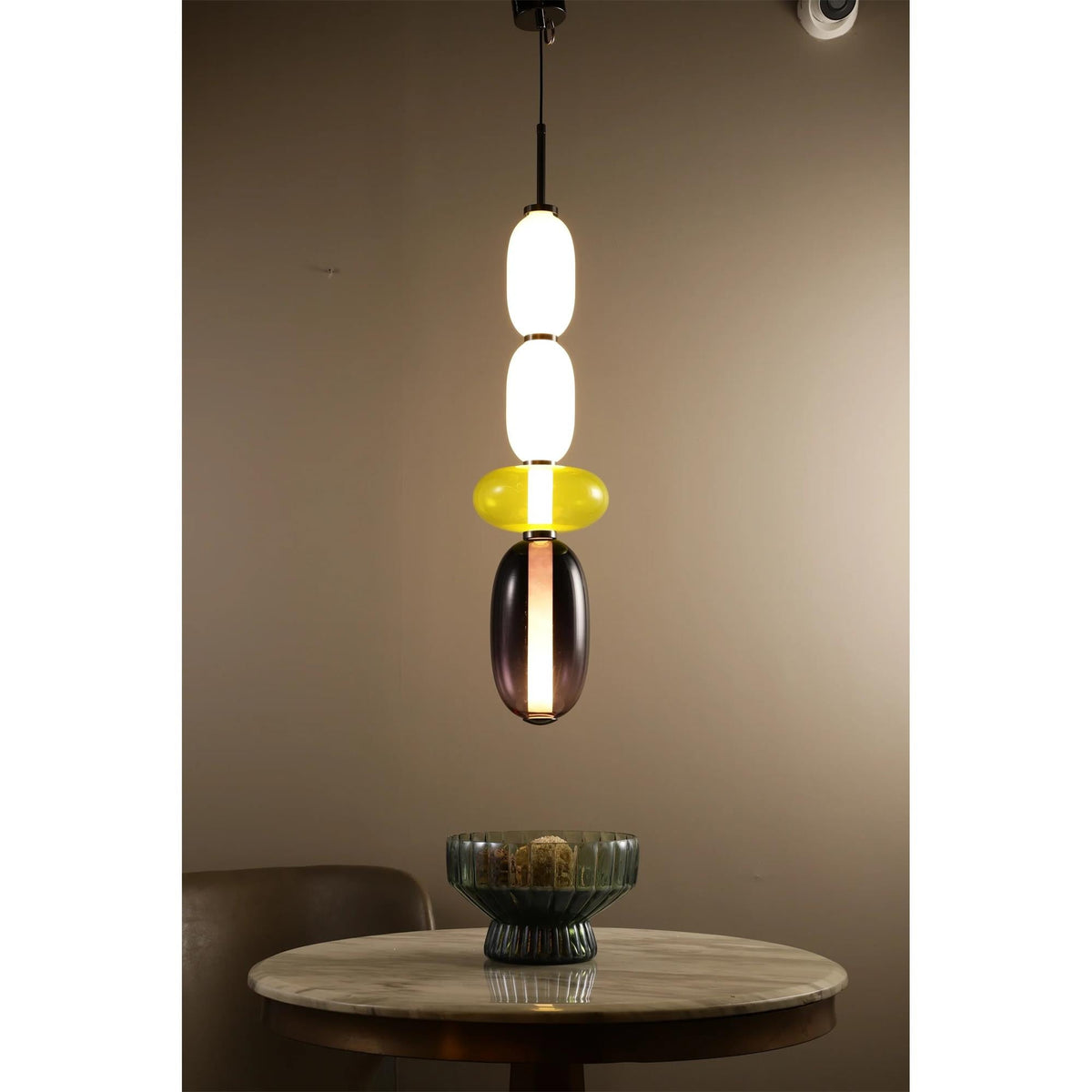 Glass Pendant Lamp with Hand-Blown Shades – Modern Lighting with Artisan Glasswork | Sansoti