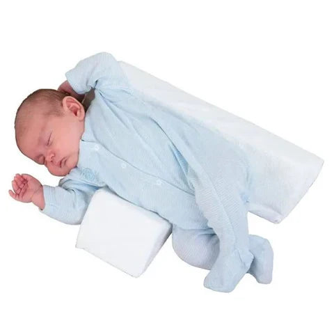 Baby Side Sleeping Positioning Pillow – Triangular Anti-Roll Pillow with Adjustable Width – Soft Memory Foam – Breathable & Washable – For Newborns up to 12 Months | Sansoti