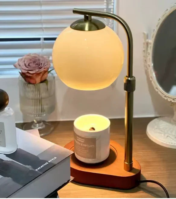 Lampa do podgrzewania świec, lampa stołowa bez płomienia, 33 cm, nowoczesny design | Sansoti