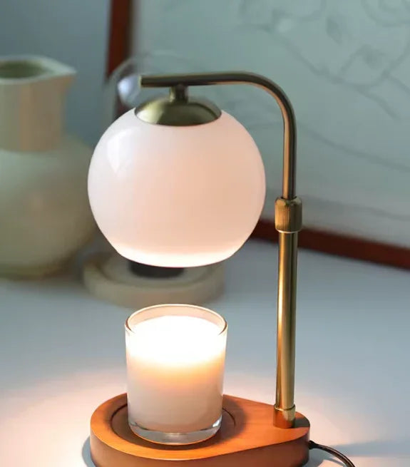 Lampa do podgrzewania świec, lampa stołowa bez płomienia, 33 cm, nowoczesny design | Sansoti