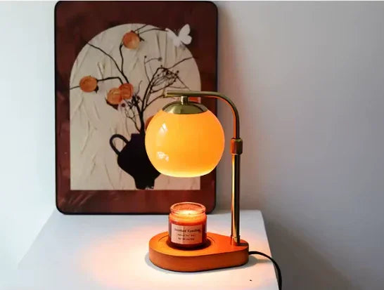 Lampa do podgrzewania świec, lampa stołowa bez płomienia, 33 cm, nowoczesny design | Sansoti
