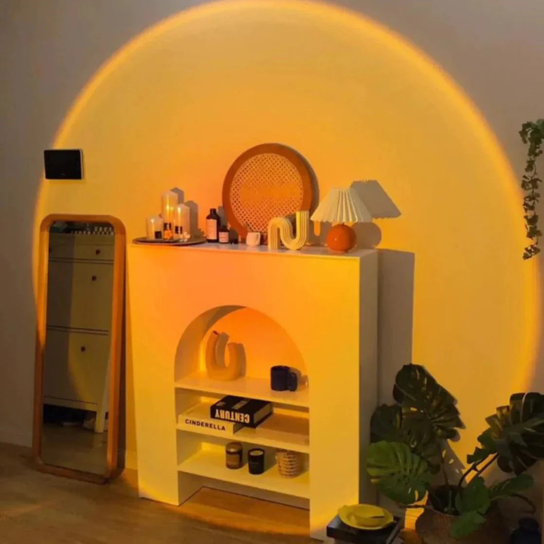 Sunset Lamp Projector LED 360 Degrees Ambient Light Sunset Lamp Room | Sansoti