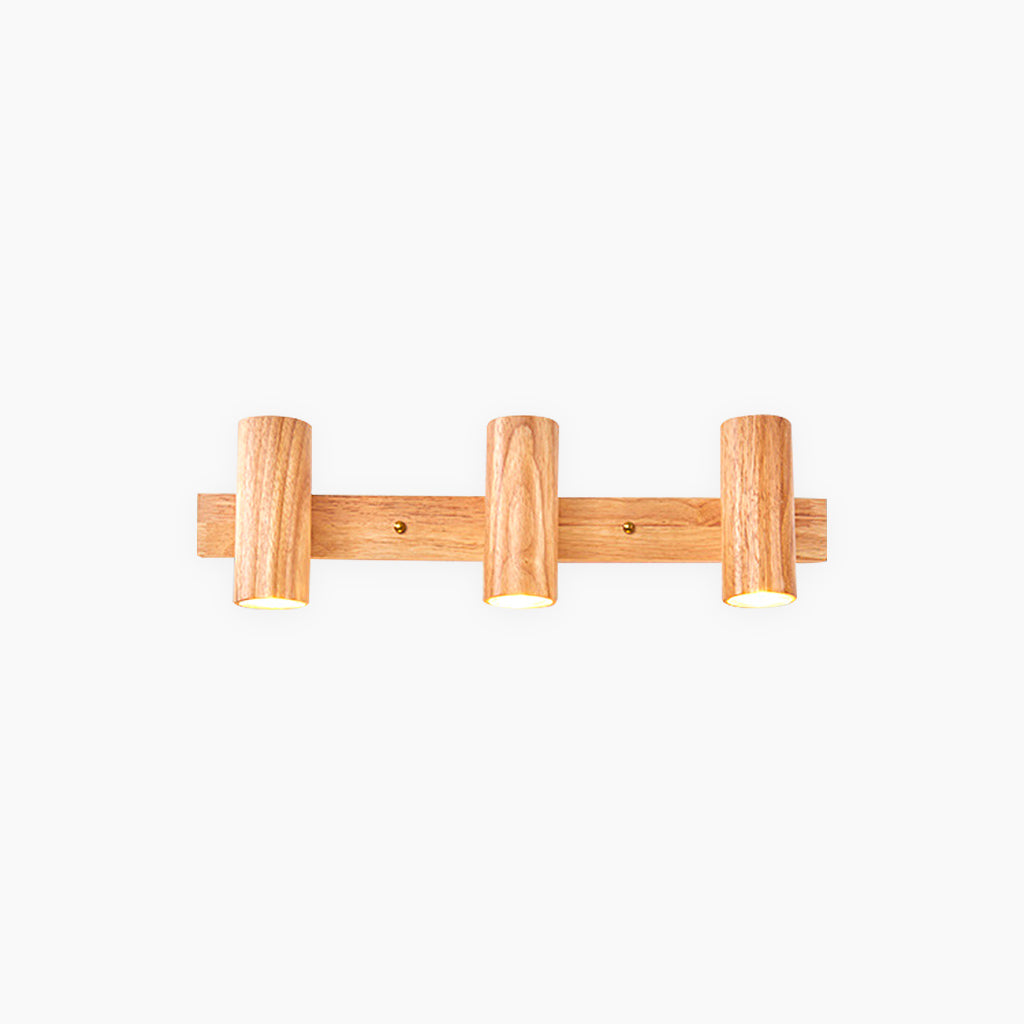 Verstelbare LED Railspot Hout Plafond Wand Verlichting Natuurlijk Design Sfeervolle Accentverlichting Woonruimtes | Sansoti