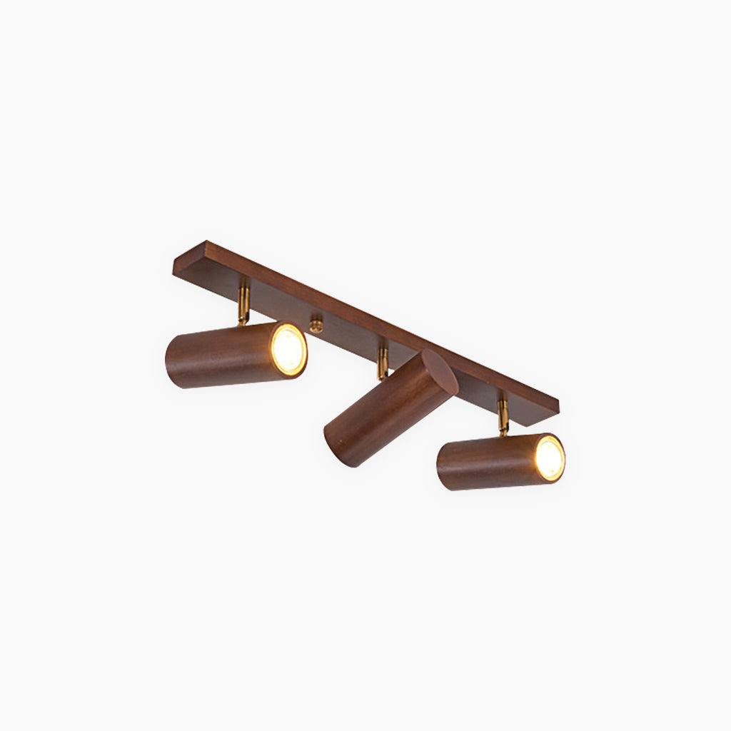 Verstelbare LED Railspot Hout Plafond Wand Verlichting Natuurlijk Design Sfeervolle Accentverlichting Woonruimtes | Sansoti