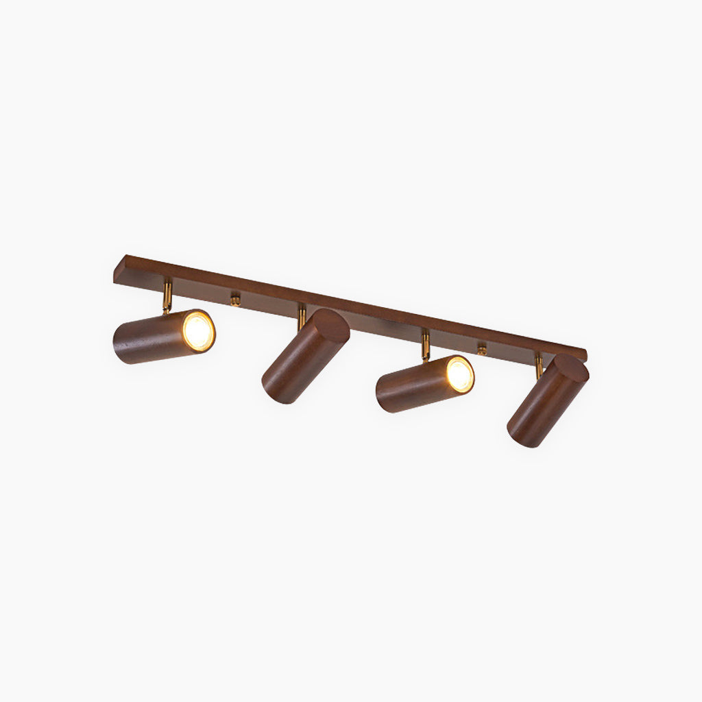 Verstelbare LED Railspot Hout Plafond Wand Verlichting Natuurlijk Design Sfeervolle Accentverlichting Woonruimtes | Sansoti