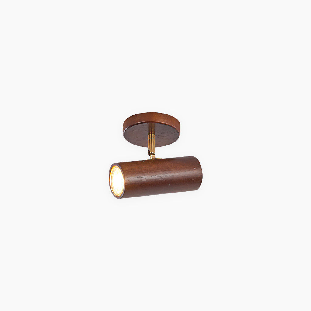 Verstelbare LED Railspot Hout Plafond Wand Verlichting Natuurlijk Design Sfeervolle Accentverlichting Woonruimtes | Sansoti