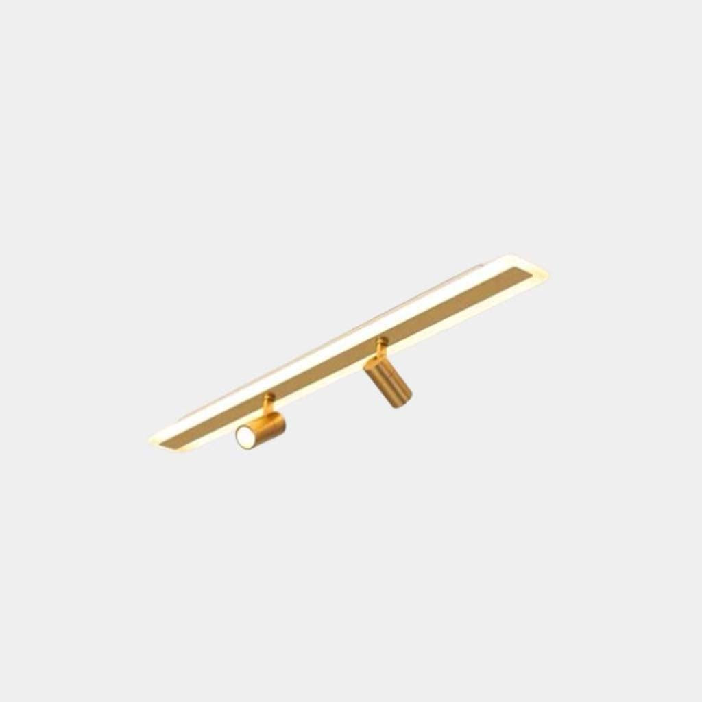 Ceiling Spotlight with Linear LED Track Adjustable Black Gold 3 Light Settings Modern Track Lighting Living Room | Sansoti