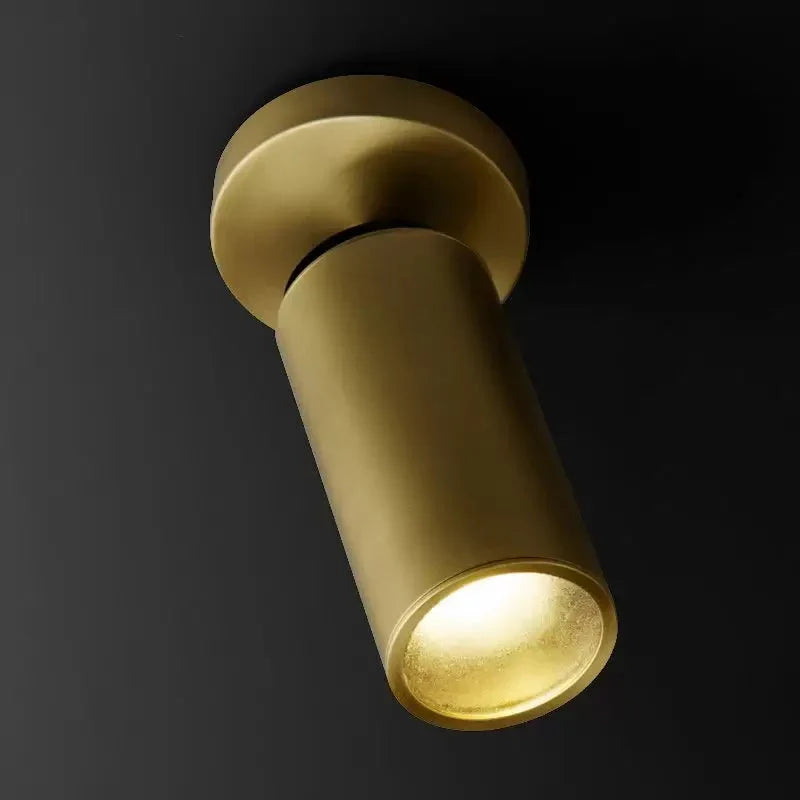 Klassische Messing-Deckenleuchte, 23 cm hoch, Flush Mount, Beleuchtung für Flur, Schlafzimmer, Badezimmer, Küche und Wohnzimmer | Sansoti