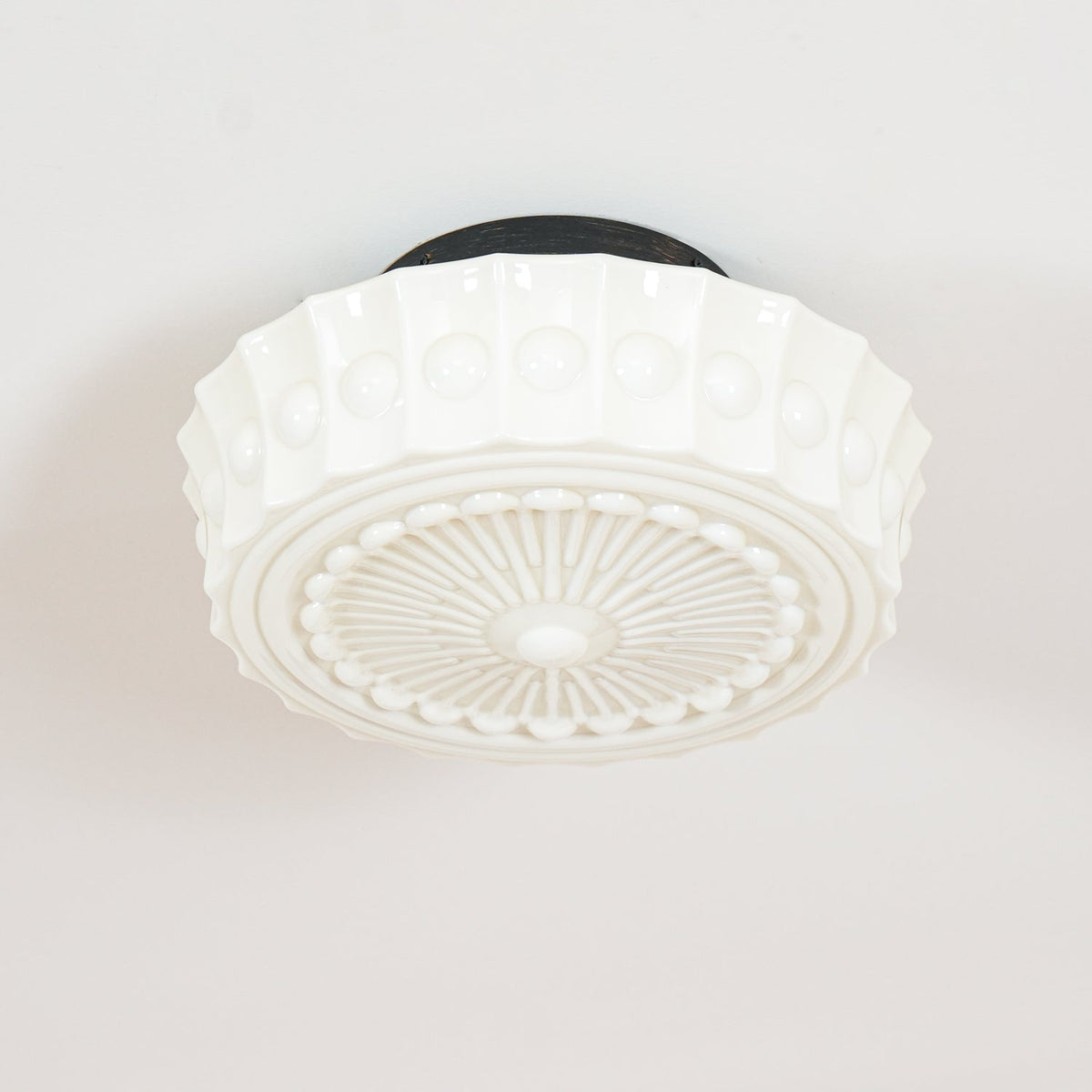 Plafondlamp Metalen Frame Glazen Kap Ø36-45cm Klassiek Industrieel Design voor Woonkamer Eetkamer Hal E26 E27 3-4 Lichtpunten Wandmontage Hardwired Plafondverlichting Modern Chique | Sansoti