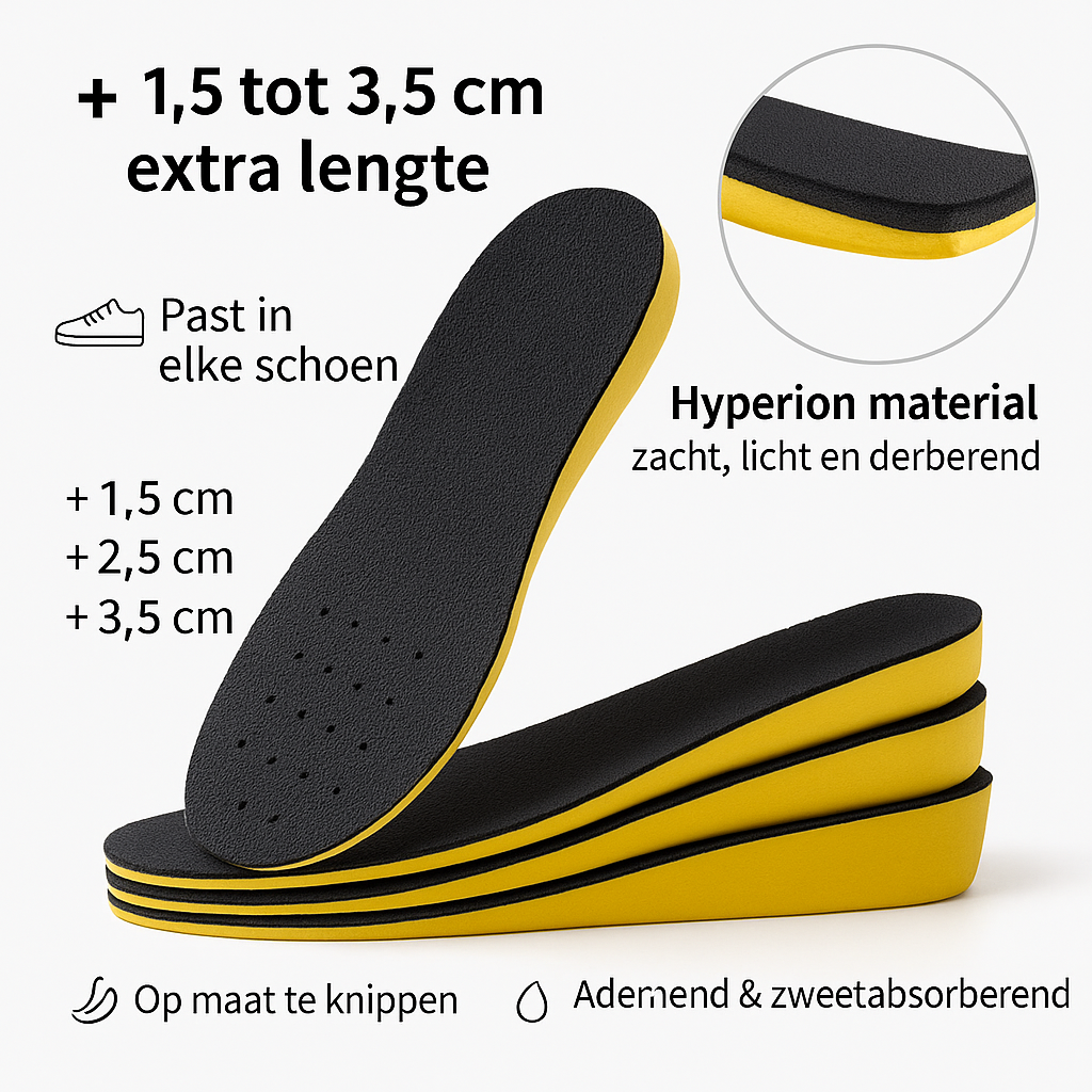 Height-Increasing Shoe Insoles – Discreet Size and Extra Comfort | Sansoti